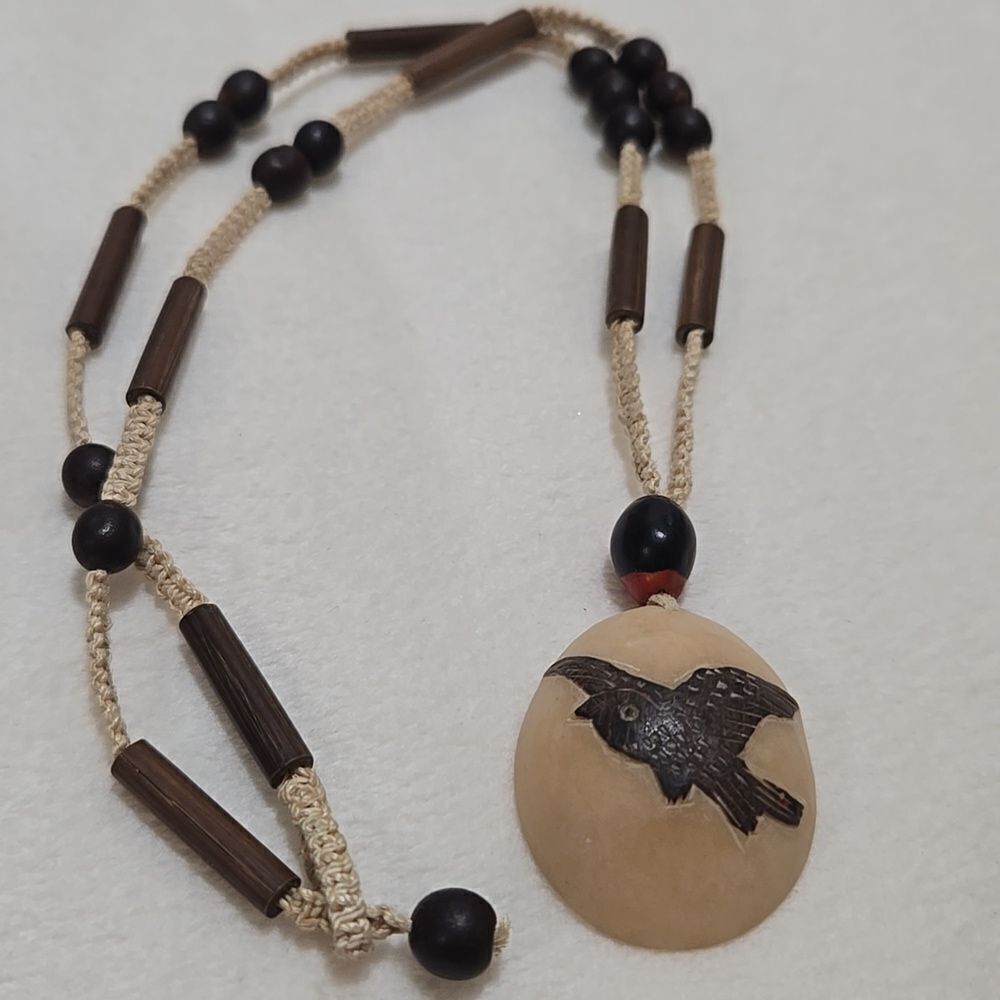 Native Hand Carved Necklace